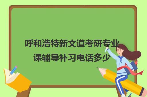 呼和浩特新文道考研专业课辅导补习电话多少