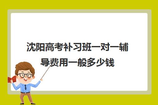 沈阳高考补习班一对一辅导费用一般多少钱