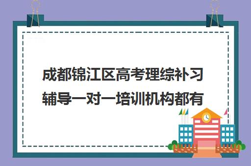 成都锦江区高考理综补习辅导一对一培训机构都有哪些