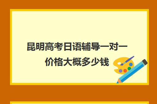 昆明高考日语辅导一对一价格大概多少钱(昆明一对一辅导机构哪家好)