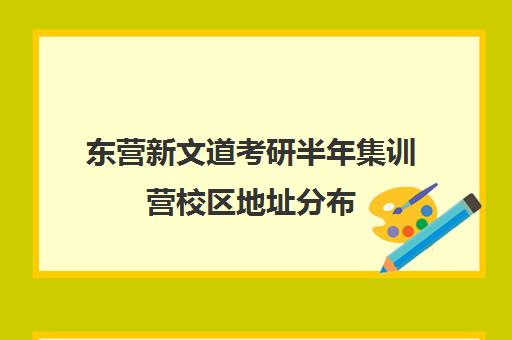 东营新文道考研半年集训营校区地址分布（新文道考研怎么样）