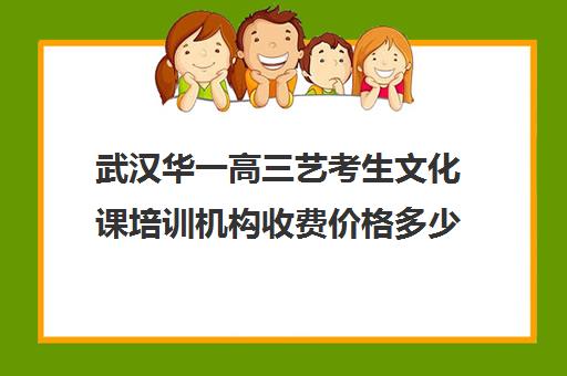 武汉华一高三艺考生文化课培训机构收费价格多少钱(北京三大艺考培训机构)