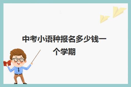 中考小语种报名多少钱一个学期(小语种考试报名条件)