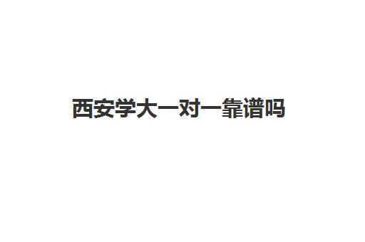 西安学大一对一靠谱吗(西安交通大学家教中心)