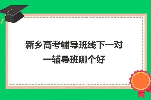 新乡高考辅导班线下一对一辅导班哪个好(新乡专升本辅导机构)