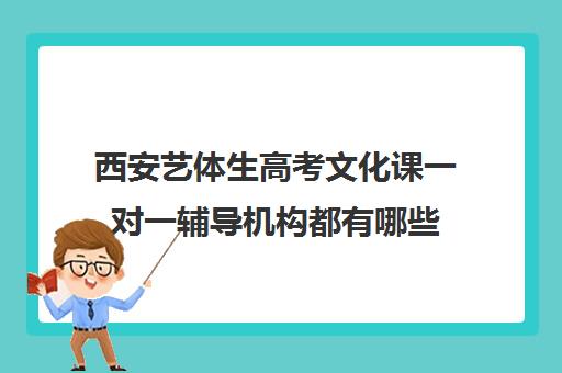 西安艺体生高考文化课一对一辅导机构都有哪些(艺考生文化课一对一)