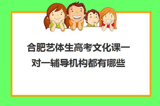 合肥艺体生高考文化课一对一辅导机构都有哪些(合肥艺考培训机构哪家好)