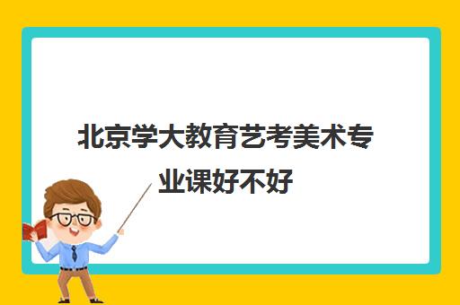 北京学大教育艺考美术专业课好不好（北大美术系多少分）