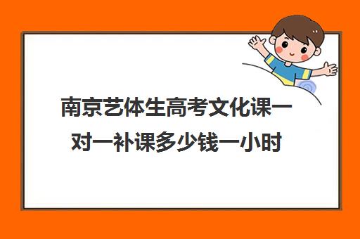 南京艺体生高考文化课一对一补课多少钱一小时(南京艺考培训机构排行榜前十)