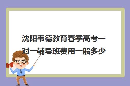 沈阳韦德教育春季高考一对一辅导班费用一般多少钱(春季高考培训班学费)