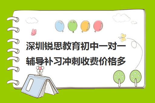 深圳锐思教育初中一对一辅导补习冲刺收费价格多少钱