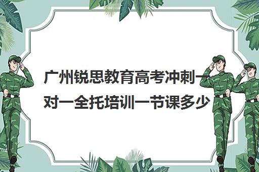 广州锐思教育高考冲刺一对一全托培训一节课多少钱(锐思教育官网)