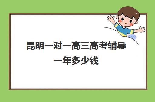 昆明一对一高三高考辅导一年多少钱(昆明补课哪个机构比较好)