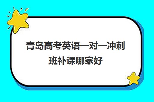 青岛高考英语一对一冲刺班补课哪家好(高中英语一对一补课多少钱一小时)