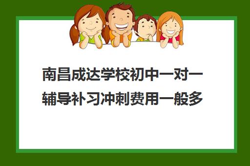 南昌成达学校初中一对一辅导补习冲刺费用一般多少钱