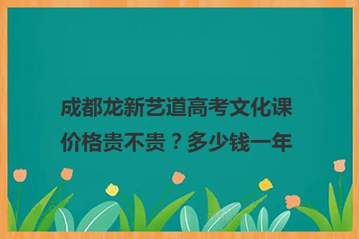 成都龙新艺道高考文化课价格贵不贵？多少钱一年(成都艺考培训机构排名前十)