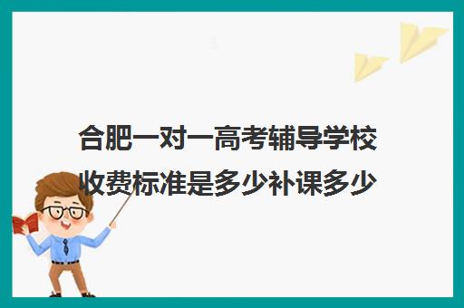 合肥一对一高考辅导学校收费标准是多少补课多少钱一小时(合肥比较出名高中辅导班)