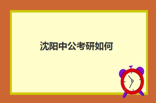 沈阳中公考研如何(沈阳市人事考试信息网)