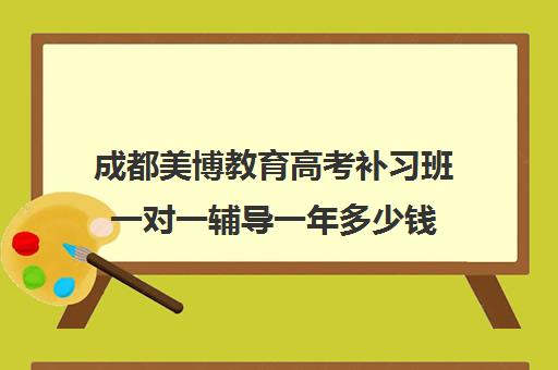 成都美博教育高考补习班一对一辅导一年多少钱