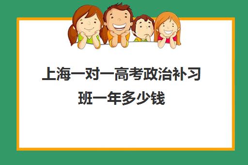 上海一对一高考政治补习班一年多少钱