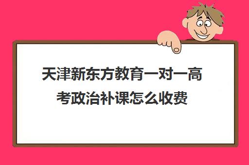 天津新东方教育一对一高考政治补课怎么收费（天津一对一补课一般多少钱一小时）