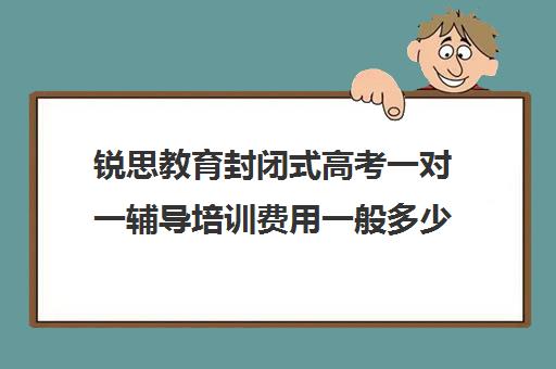 锐思教育封闭式高考一对一辅导培训费用一般多少钱（高考冲刺班一般收费）