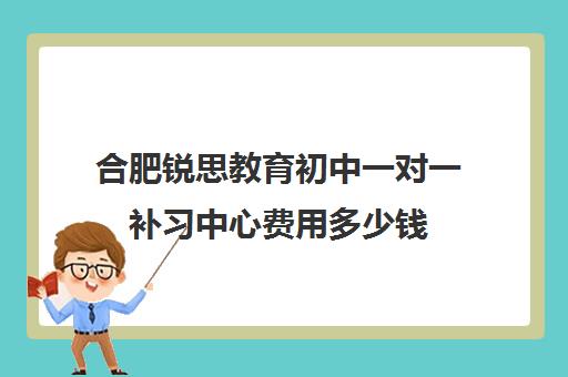 合肥锐思教育初中一对一补习中心费用多少钱