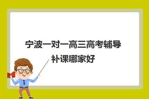 宁波一对一高三高考辅导补课哪家好(高中1对1补课收费多少)