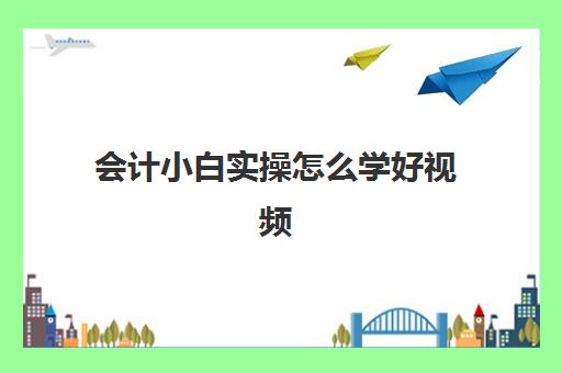 会计小白实操怎么学好视频(会计小白怎么快速上手)