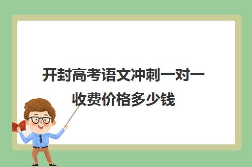 开封高考语文冲刺一对一收费价格多少钱(开封一对一补课费用)