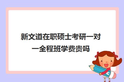 新文道在职硕士考研一对一全程班学费贵吗（在职研究生一般学费多少）