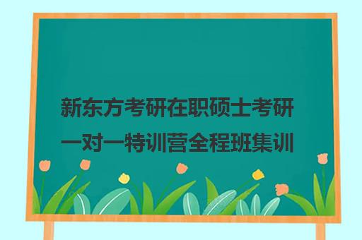 新东方考研在职硕士考研一对一特训营全程班集训费用多少钱（新东方考研班一般多少钱）