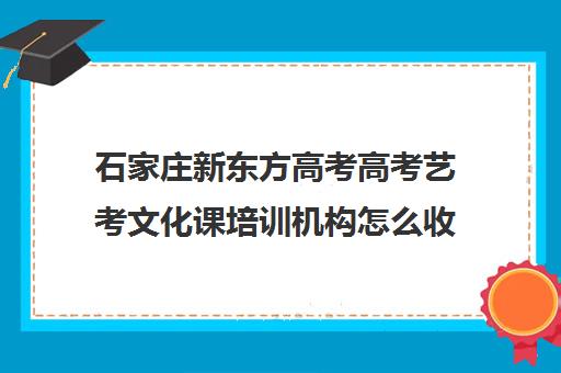 石家庄新东方高考高考艺考文化课培训机构怎么收费(石家庄阳光艺考文化课怎么样)