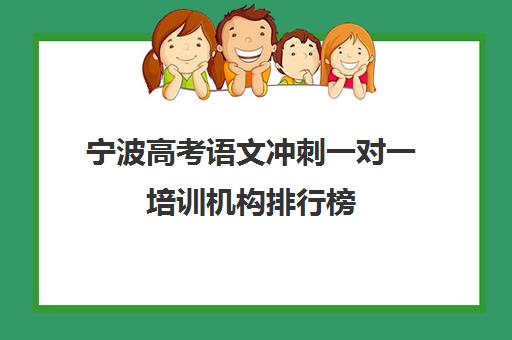 宁波高考语文冲刺一对一培训机构排行榜(高中一对一辅导机构排名)