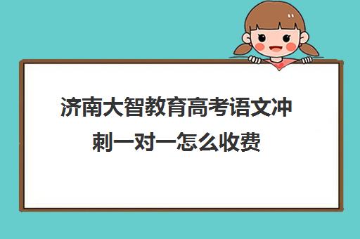 济南大智教育高考语文冲刺一对一怎么收费(济南大智艺考文化课辅导怎么样)