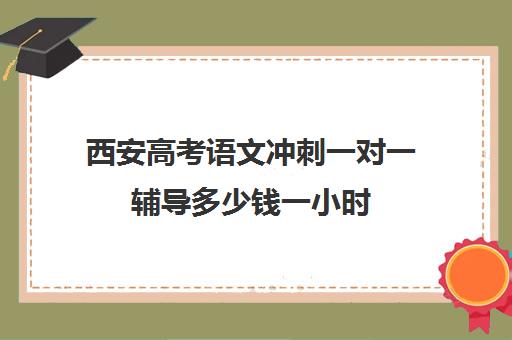 西安高考语文冲刺一对一辅导多少钱一小时(西安高考培训机构排名榜)