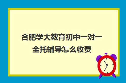 合肥学大教育初中一对一全托辅导怎么收费(高三一对一辅导)