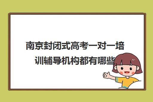 南京封闭式高考一对一培训辅导机构都有哪些(南京高中一对一辅导哪里好)