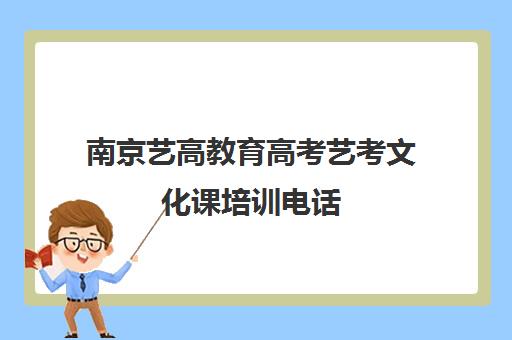 南京艺高教育高考艺考文化课培训电话（南京艺考文化课集训学校哪里好）