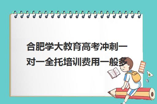 合肥学大教育高考冲刺一对一全托培训费用一般多少钱（学大教育高三全日制价格）