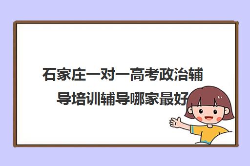 石家庄一对一高考政治辅导培训辅导哪家最好(石家庄正规教育机构)