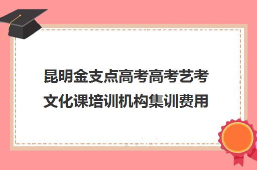 昆明金支点高考高考艺考文化课培训机构集训费用多少钱(昆明艺考之路培训机构)