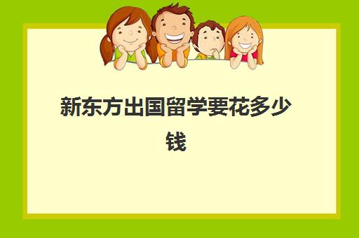 新东方出国留学要花多少钱(新东方申请出国留学价格)