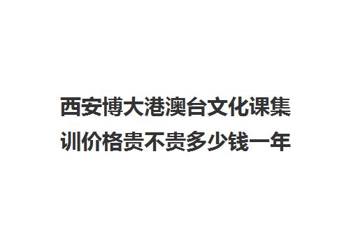 西安博大港澳台文化课集训价格贵不贵多少钱一年(西安博艺艺考学校在哪里)