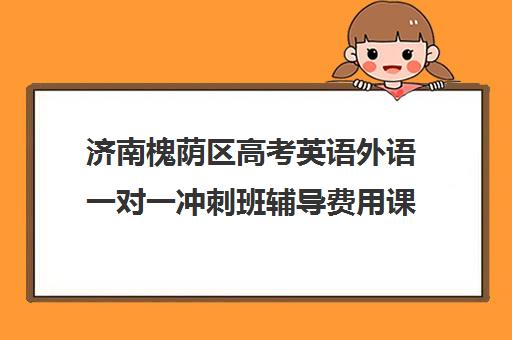 济南槐荫区高考英语外语一对一冲刺班辅导费用课价格多少钱(济南比较好的英语培训机构