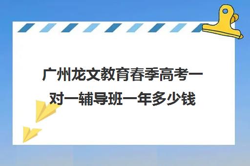 广州龙文教育春季高考一对一辅导班一年多少钱(广州高职高考培训班哪个好)