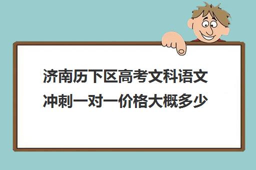 济南历下区高考文科语文冲刺一对一价格大概多少钱(济南艺考生文化课机构哪家好些)