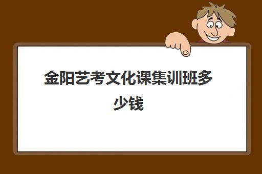 金阳艺考文化课集训班多少钱(普通高中表演艺考集训班)