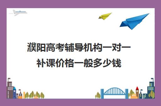 濮阳高考辅导机构一对一补课价格一般多少钱(一对一辅导收费)