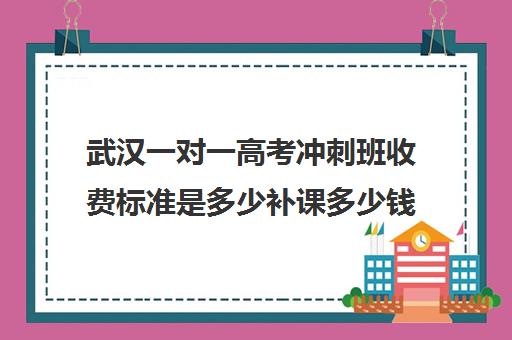 武汉一对一高考冲刺班收费标准是多少补课多少钱一小时(高三冲刺班收费标准)